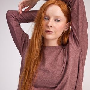 Girlfriend Collective  Rosehip ReSet Long Sleeve Tee